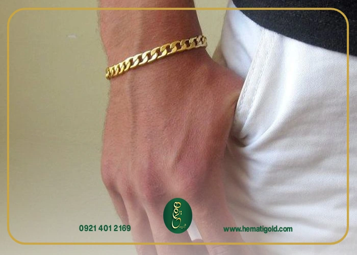 خرید دستبند طلا مردانه